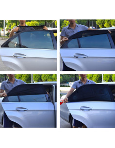 Protector Solar Universal TFY para Ventana Lateral Auto - 2 Piezas 2
