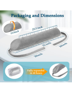 Almohada de Soporte Lumbar KAVIL para Dormir y Oficina 2