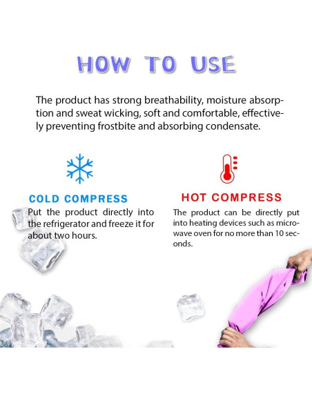 Almohadilla Refrigerante de Gel Couleurs Rosa 24x33cm