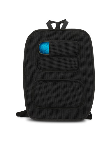 Cojín Lumbar Ortopédico FOMI Ajustable | Espuma Viscoelástica y Gel | Alivio Dolor Espalda y Ciática | 48x43 cm