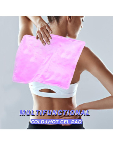Almohadilla Refrigerante de Gel Couleurs Rosa 24x33cm