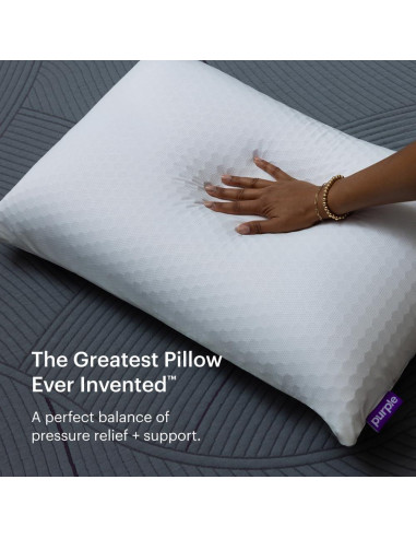 Almohada de Cama Púrpura Rey Bajo - GelFlex Hipoalergénica