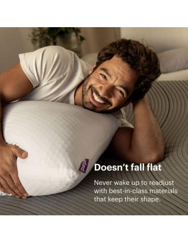 Almohada de Cama Púrpura Rey Bajo - GelFlex Hipoalergénica