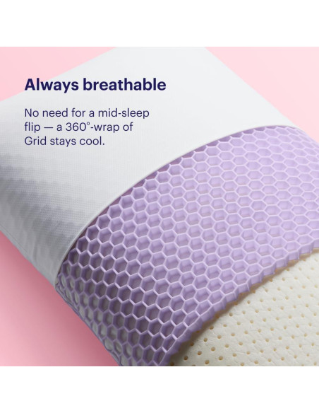 Almohada de Cama Púrpura Rey Bajo - GelFlex Hipoalergénica Almohada de Cama Púrpura Rey Bajo - GelFlex Hipoalergénica