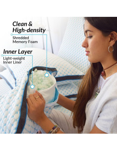 Almohada Fría The Coldest Water Queen Espuma Viscoelástica 2