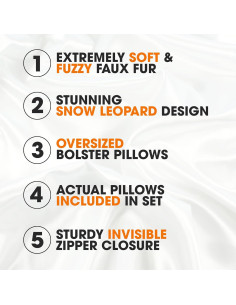 Cojines Cilíndricos Cheer Collection Piel Sintética 20x60 cm 2pk 2