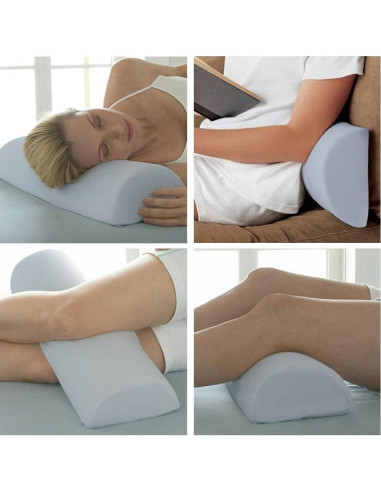 Funda Almohada Deluxe Comfort Media Luna Azul Cielo 60x15cm