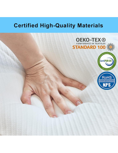 Almohada Espuma Memoria SerenNap SN-R1-70W 70x42 cm