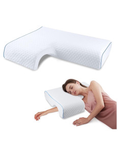 Almohada Arqueada de Memoria HEYPORK para Dormir Lado Derecho