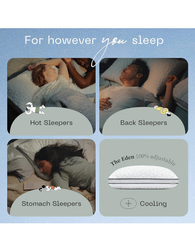 Paquete Almohada Corporal y Eden Coop Home Goods Rey