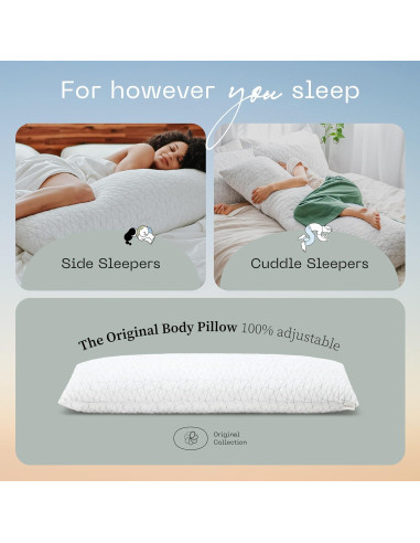 Paquete Almohada Corporal y Eden Coop Home Goods Rey