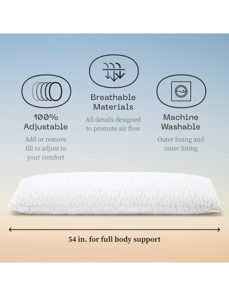 Paquete Almohada Corporal y Eden Coop Home Goods Rey