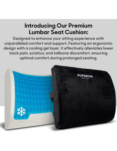 Cojín Lumbar Ergonómico ALIVIO SUPERIOR con Gel Refrigerante 2