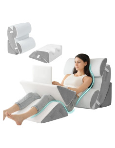 Hansleep Almohadas en Cuña Ortopédica 6 Piezas Espuma Viscoelástica