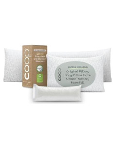 Almohada Ajustable Coop Home Goods Rey + Almohada Corporal