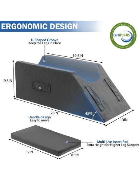 Cojín Elevador de Piernas Aodisman 71x33 cm Espuma