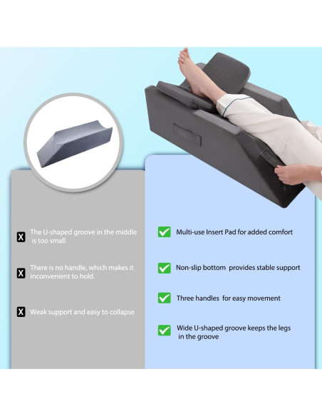 Cojín Elevador de Piernas Aodisman 71x33 cm Espuma