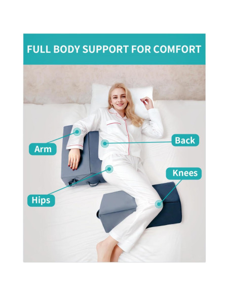 Juego de Almohadas de Cuña SJFFDP 3PCS para Dormir y Alivio