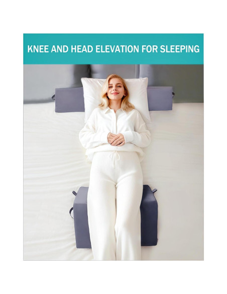 Juego de Almohadas de Cuña SJFFDP 3PCS para Dormir y Alivio