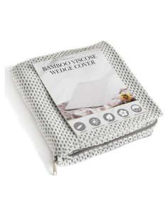 Funda de Almohada Cuña PlanetofBamboo 63,5x61 cm Gris