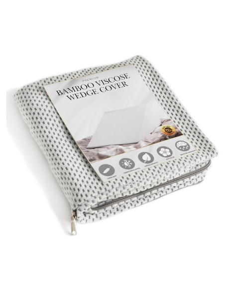 Funda de Almohada Cuña PlanetofBamboo 63,5x61 cm Gris