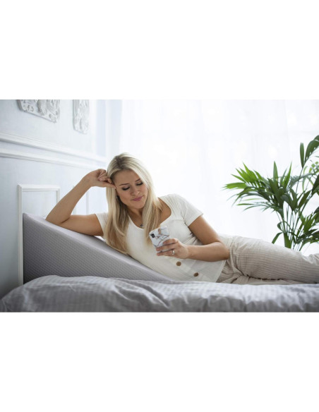 Funda de Almohada Cuña PlanetofBamboo 63,5x61 cm Gris