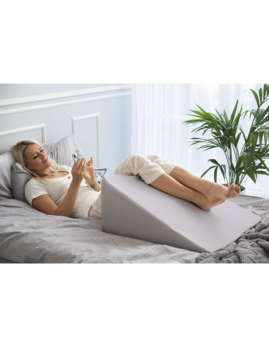 Funda de Almohada Cuña PlanetofBamboo 63,5x61 cm Gris