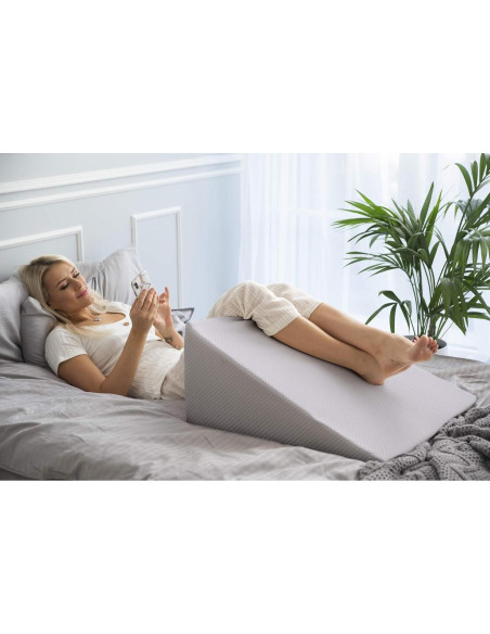 Funda de Almohada Cuña PlanetofBamboo 63,5x61 cm Gris