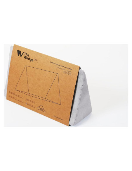 Almohada Cuña de Espuma La Cuña 38x22x14 cm Gris