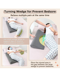 Almohada Cuña Ergonomica KAAMOS para Dormir de Lado 2