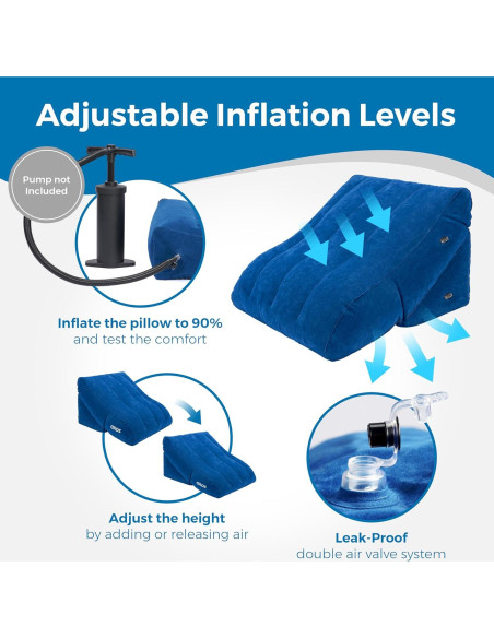 Juego de Almohadas Inflables en Cuña GADS - Alivio para Piernas Juego de Almohadas Inflables en Cuña GADS - Alivio para Piernas