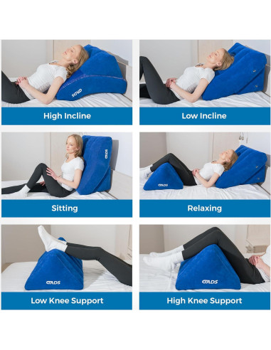 Juego de Almohadas Inflables en Cuña GADS - Alivio para Piernas