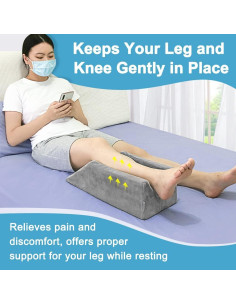 Cuña Elevadora para Piernas Zelen 50 cm Espuma Lavable 2