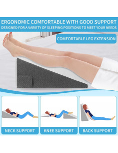 Cojín en Cuña Alhuldhopia 61x61x20 cm Espuma de Memoria 2