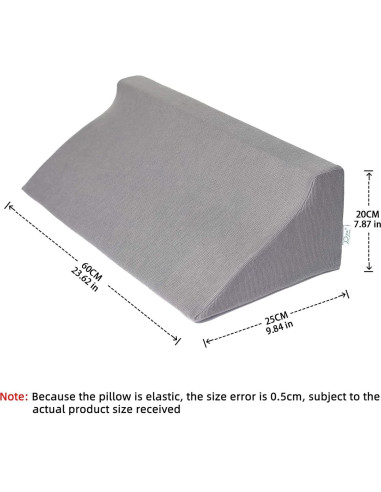 Cojín de cuña lateral Fanwer 60x25 cm para dormir