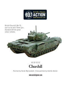 Tanque de Infantería Churchill 1:56 Warlord Games - Miniatura Pintable 2