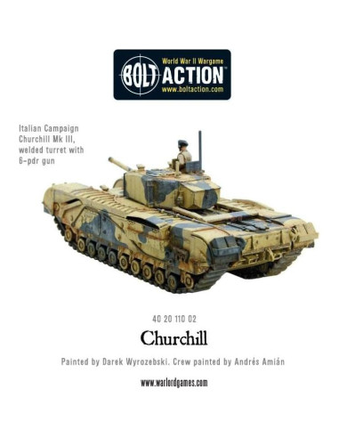 Tanque de Infantería Churchill 1:56 Warlord Games - Miniatura Pintable