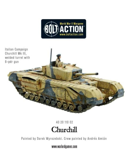 Tanque de Infantería Churchill 1:56 Warlord Games - Miniatura Pintable