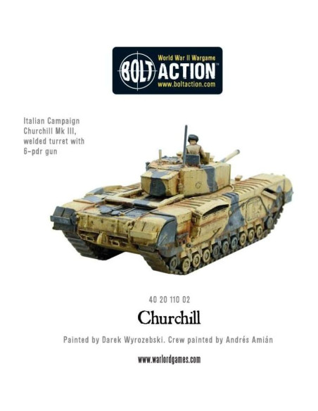 Tanque de Infantería Churchill 1:56 Warlord Games - Miniatura Pintable