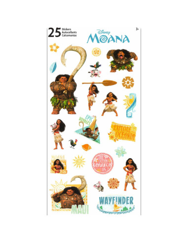 Tatuajes Temporales Moana 75 Piezas - Suministros Fiesta