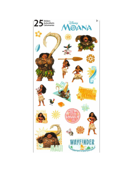 Tatuajes Temporales Moana 75 Piezas - Suministros Fiesta