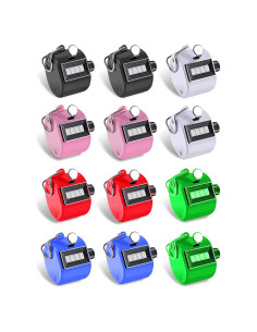 Contador de Clicks Mecánico TESEAS 4 Dígitos Paquete de 12