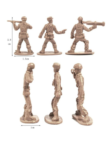 Set de Soldados de Plástico Ikasus 360 Piezas Juguete