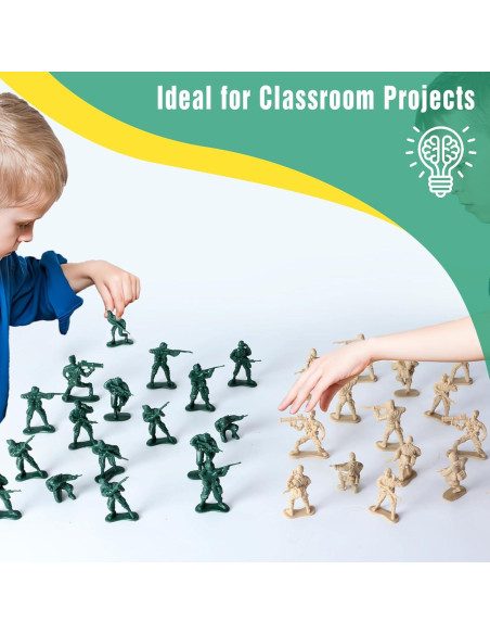 200 Soldados de Juguete del Ejército CHAXUNTEN - Figuras de Acción