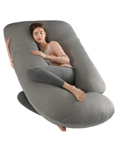 Almohada de Maternidad Elover 57" Refrigerante Gris Oscuro