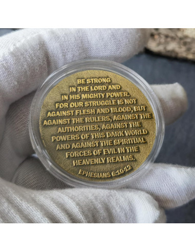 Moneda Conmemorativa Militar XIYANG 3D EPHESIOS 6:10-12