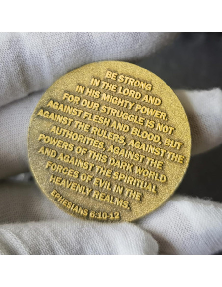Moneda Conmemorativa Militar XIYANG 3D EPHESIOS 6:10-12