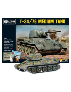 Tanque Medio T34/76 Warlord Games 1:56 Sin Pintar