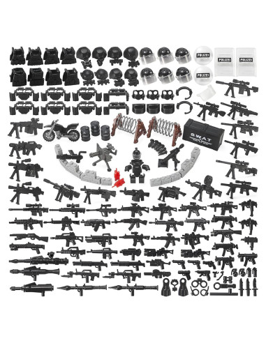 Set de Juguetes SWAT Feleph 150 Piezas Accesorios Policía