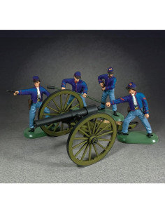 W. Britain Cañón Parrot 10 Libras con Tripulación 1:32 2